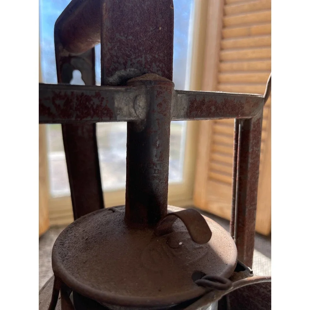 Antique 1900's Dietz Acme Track Walker Inspector Railroad Train Lamp Patina Rust